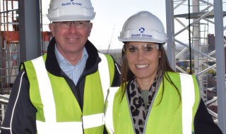Nicola and Regional Director Adrian Cobb on site this week