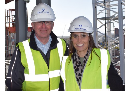 Nicola and Regional Director Adrian Cobb on site this week